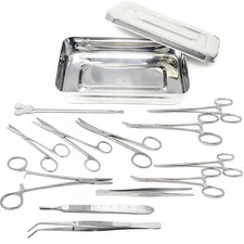 Basic Minor Surgery Suture First Aid Kit, Medical Trauma Survival Pack - 13 Pcs