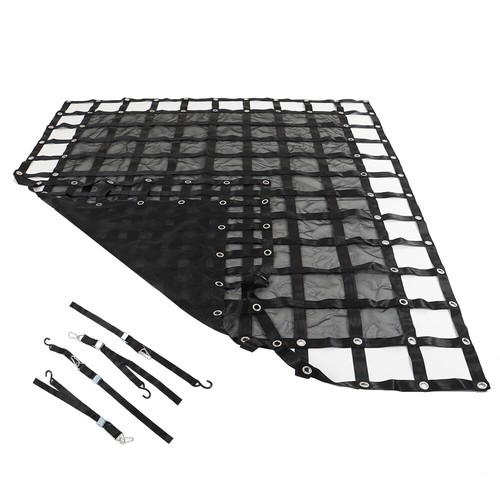 8'×6.75' Heavy Duty Truck Bed Cargo Net Pickup Trucks w Cam Buckles S-Hooks - Picture 6 of 9