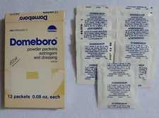 Vtg - Domeboro Powder Packets - EXPIRED - NOT FOR USE - COLLECTORS ONLY