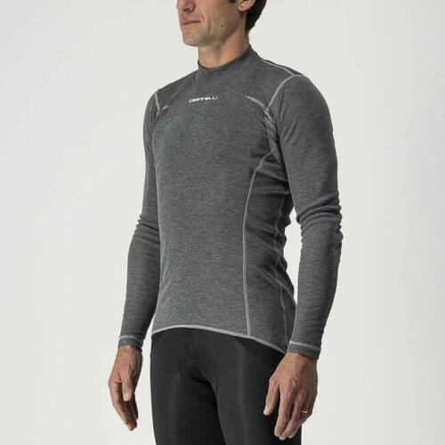 NEW Castelli FLANDERS Long Sleeve Thermal Cycling Base Layer, Gray, Size Large - Picture 3 of 6