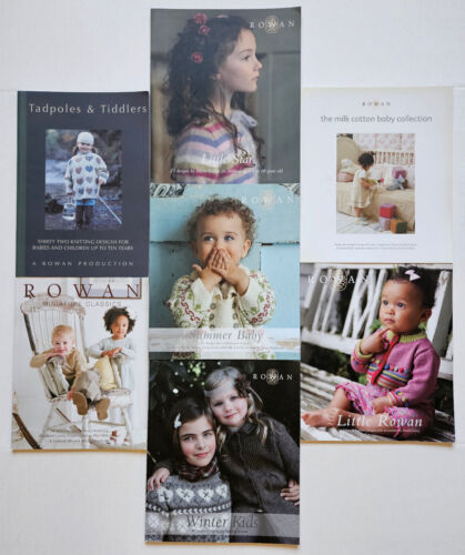Rowan Knitting Books, designs for infants & children 0-12 yrs; 17-32 patterns ea - Picture 1 of 26