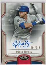 2020 Topps Tier One Break Out Auto Matt Beaty 080/299