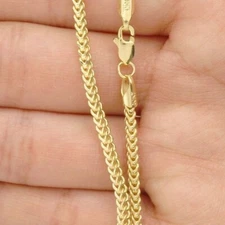 10K Yellow Gold 2.2mm Franco Chain (Hollow) 16"-30"