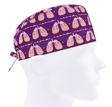 Scrub caps men, surgical hat, nurse cap, scrub cap organs, scrub hats lungs