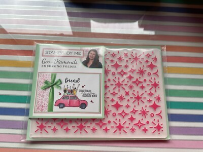 Stamps By Me Geo- Diamonds Embossing Folder