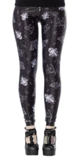 Sourpuss So Cute Its Spooky Ghosts Bats Halloween Gothic Punk Leggings SPLE33