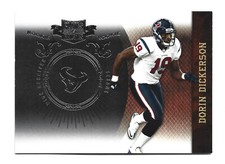 /100 Infinity Silver 2010 Panini Plates & Patches Dorin Dickerson #133 Football 