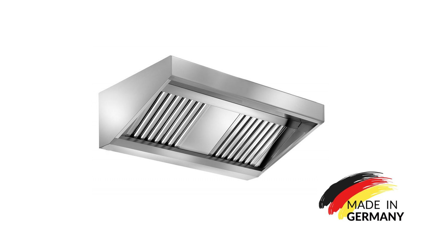 Wandhaube inkl. LED Regler Motor Dunstabzugshaube Gastro Haube Wandmontage NEU