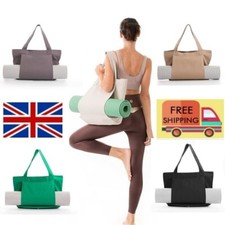 Yoga Mat Foldable Tote Bag Fitness Multifunctional Storage Bag Large Capacity UK