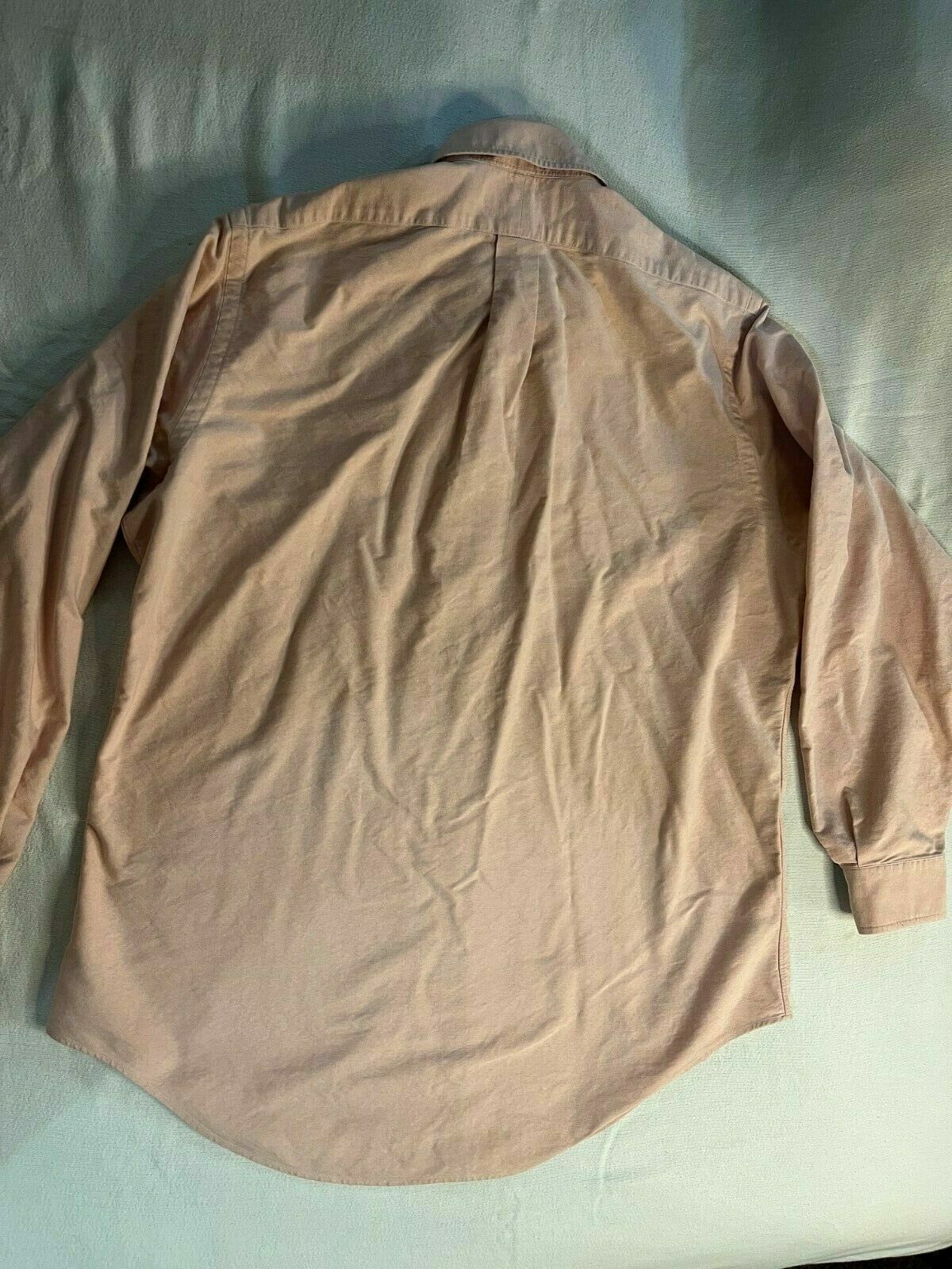 Camicia Ralph Lauren Oxford con bottoni multicolore pony manica lunga rosa uomo 16 34