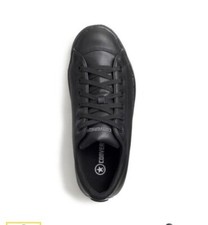 Scarpa tennis da lavoro Converse uomo 7,5 punta composita suola zeppa senza metallo nera nuova