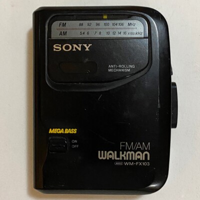 Sony Radio Cassette Player WM-FX103 FM/AM Walkman Vintage Retro