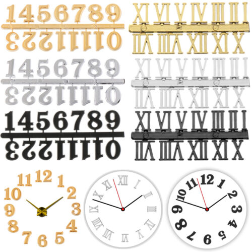 Clock Numerals Accessories Quartz Clock Parts Roman Numerals Arabic Number - Picture 1 of 14