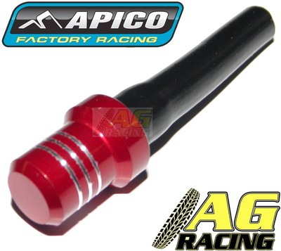 Apico Kraftstoffdeckel Vent Cap Breather Schlauch Rot Für Kawasaki KX KXF