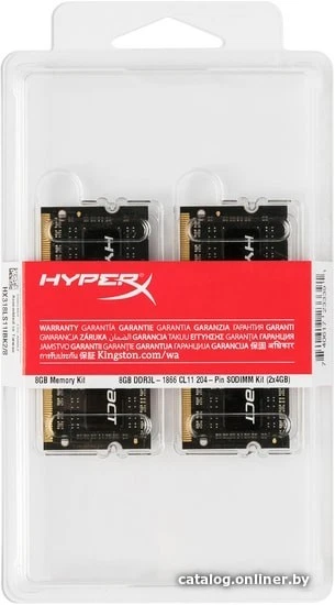 HyperX Impact DDR4 HX432S20IBK2/32 Memory 3200 MHz CL20 SODIMM 32GB Kit 2x16GB - Image 2 of 2