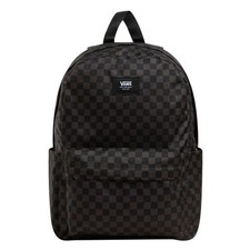 Image of Vans Old Skool Grom YOUTH Check Backpack Checkerboard Black Charcoal