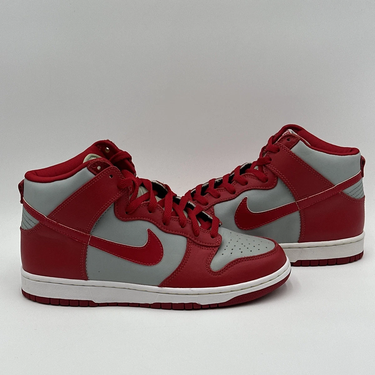 Nike Dunk High LE Silver / Varsity Red (Size 8.5) DS \