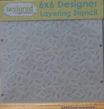 Taylored Expressions; Mixed Blooms Stencil; 3 stencils to layer; 6" x 6"; NEW