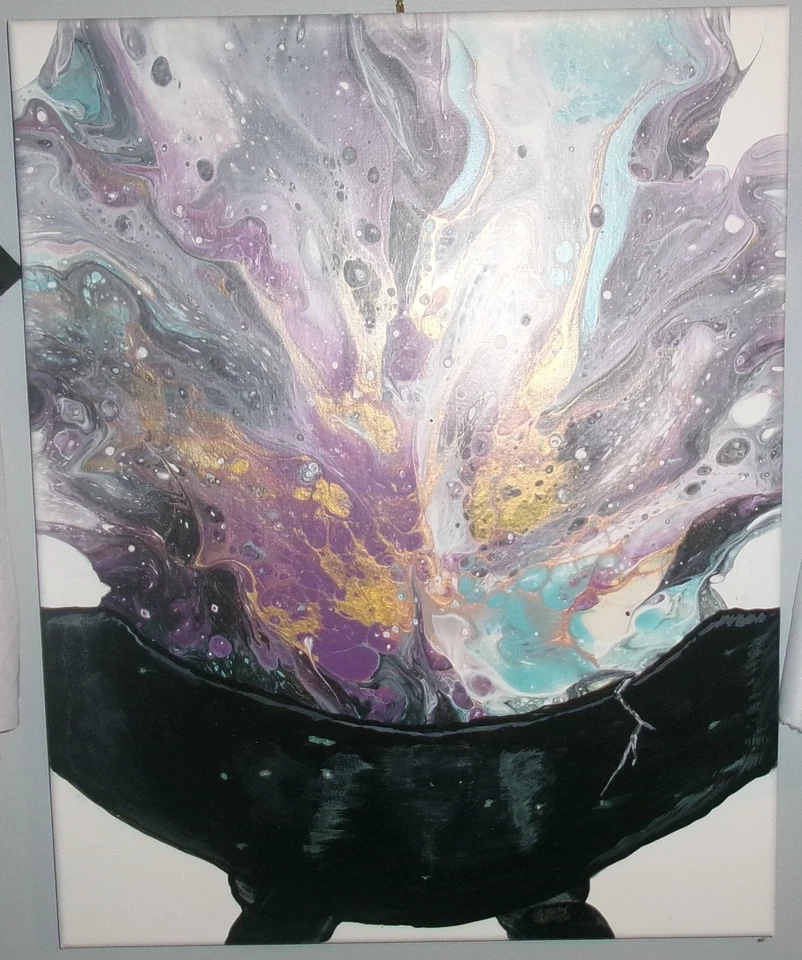 Acrylic Painting *Original Art* Magical Mystical Cauldron * 16x20 Halloween - Image 2 of 3