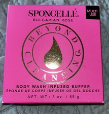 SEALED SPONGELLE BULGARIAN ROSE BODY WASH INFUSED BUFFER SPONGE 3 OZ NIB