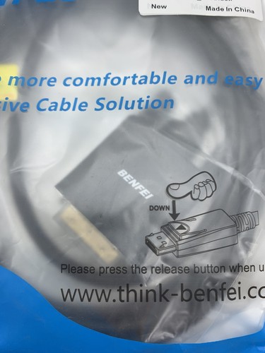 NEW SEALED Benfei B_US_105black Display Port to DVI Cable w/ FREE SHIPPING - Picture 2 of 5