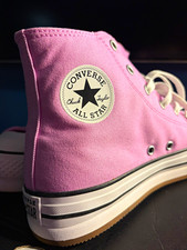 Converse Chuck Taylor All Star High Top Pink Canvas Lace-Up Big Kids Sneakers