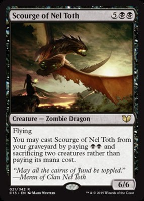 MTG - Scourge of Nel Toth - Commander 2015 - MP, English Magic FLAT RATE SHIP