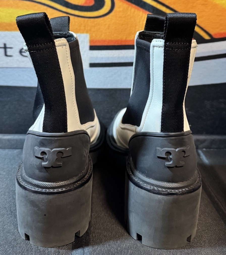 SAOLA Stivaletti donna Tory Burch Chelsea suola a strappo taglia 8 5