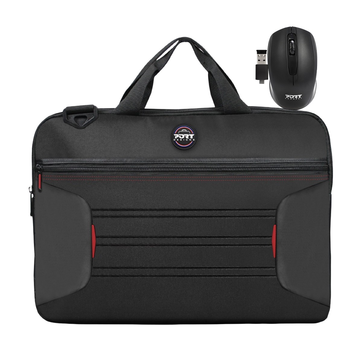 Sacoche PC portable 15.6 et sa souris sans fil pour le télétravail