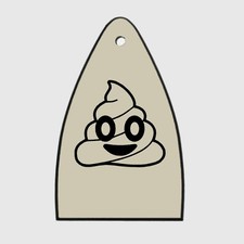 GUITAR TRUSS ROD COVER Engrave Etch Paul Reed Smith PRS USA POOP POO EMOJI CREAM