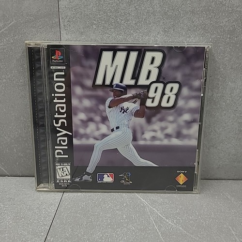 MLB 98 Sony PlayStation 1, 1997 Black Label Complete With The Manual Tested - Picture 2 of 9