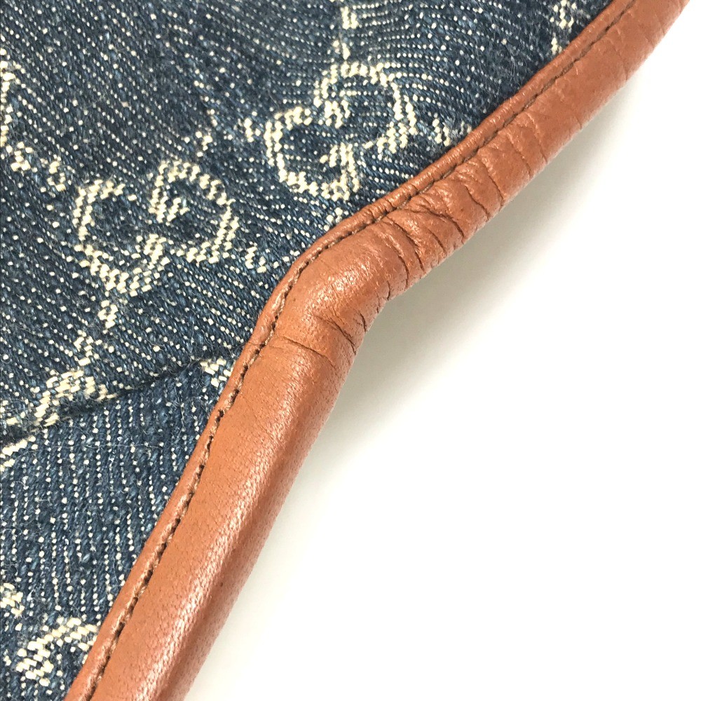 GUCCI 656206 Denim GG logo hat cap baseball cap GGCanvas Navy