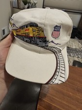 Vintage Union Pacific Railroad Hat Cap Snapback (H9)