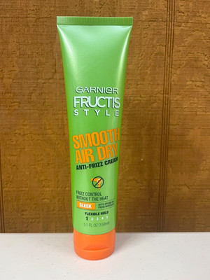 Garnier Fructis Style Smooth Air Dry Anti-Frizz Cream Flexible Hold 5.1 Oz.