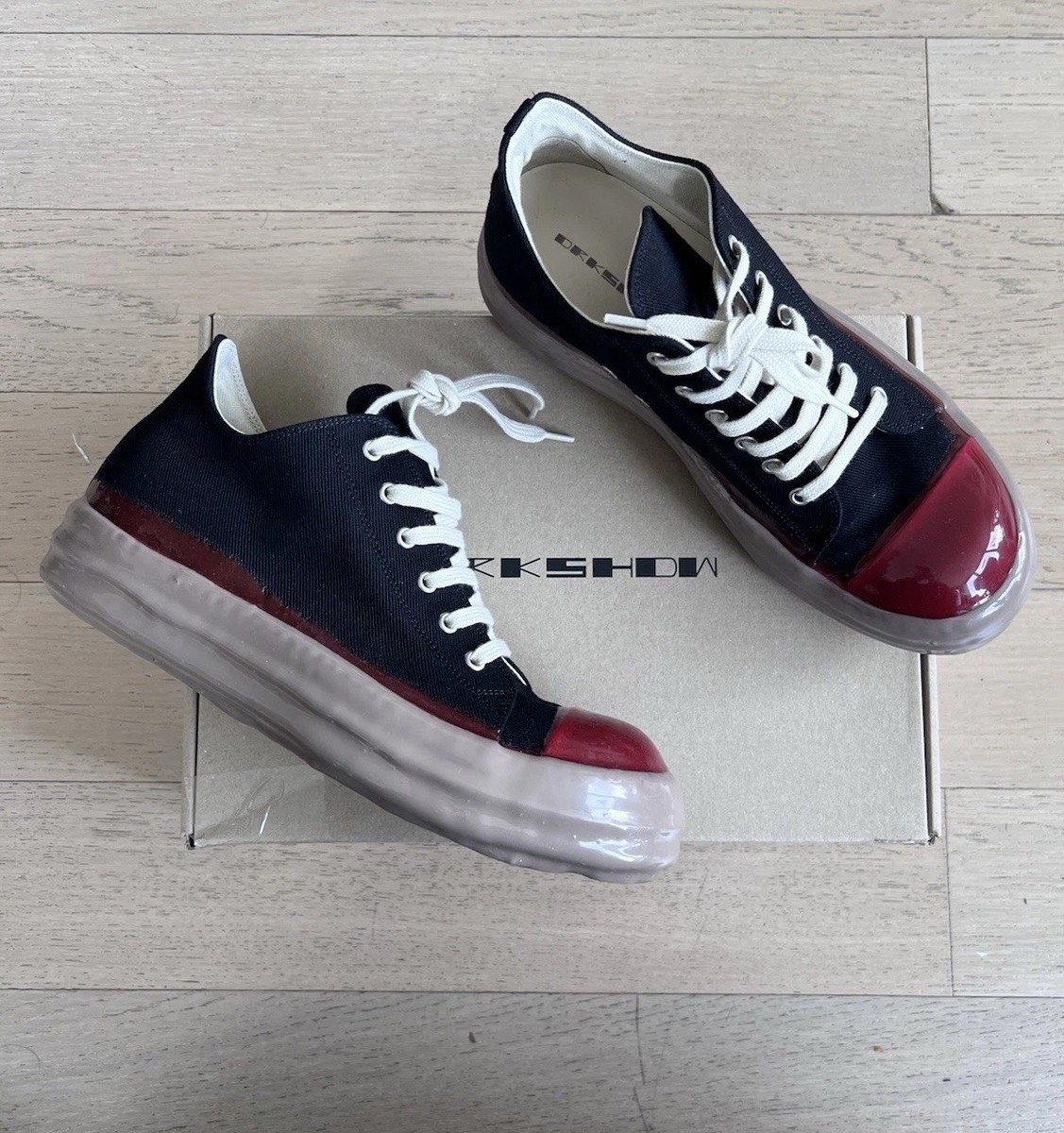 靴 Rick Owens DRKSHDW Ramones Low Rick Owens Drkshdw Concordians Low Dipped Ramones Sneakers