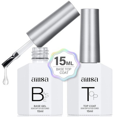 Base and Top Coat Gel Nail Polish Top and Base Coat Nail Polish Soak off Long La