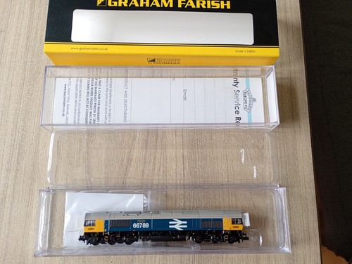 Graham Farish 371-389 Spur N Class 66/7 BR 66789 GBRF BR blau großes Logo  | Condition: New: Other (See Details)