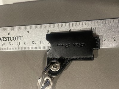 Authentic RICK OWENS Black Spalla Lux Mini Lighter Leather Holder