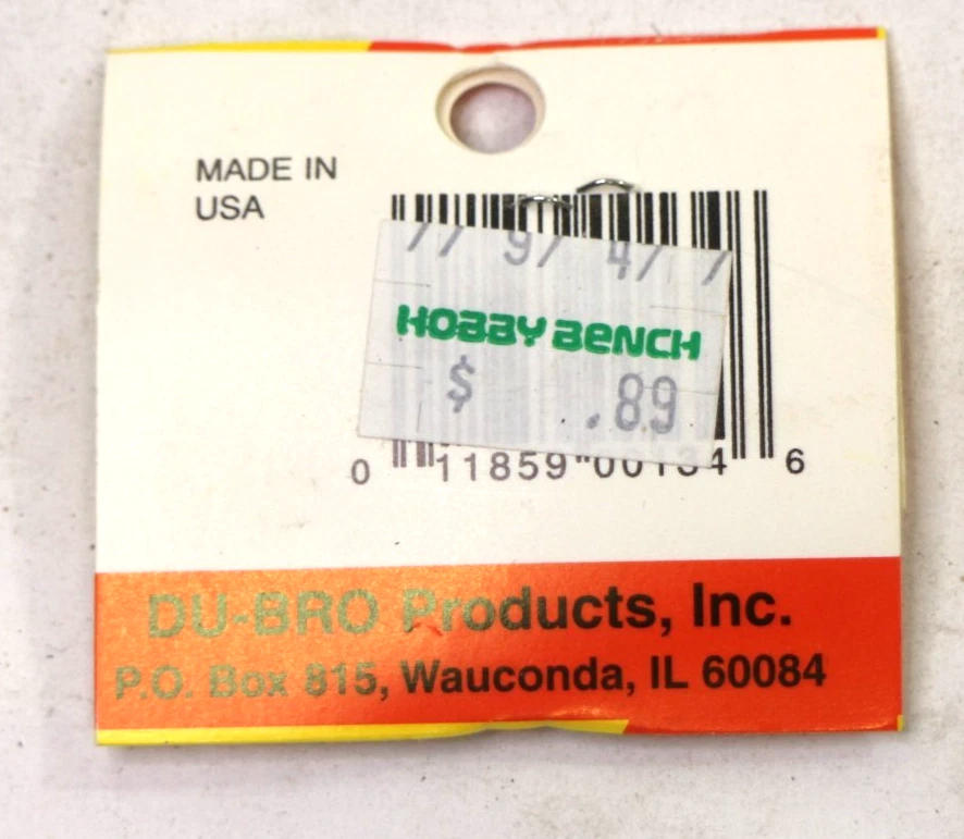 Du-Bro 3-48 Blind Nuts Pack of 4 Cat #134 - Image 2 of 2