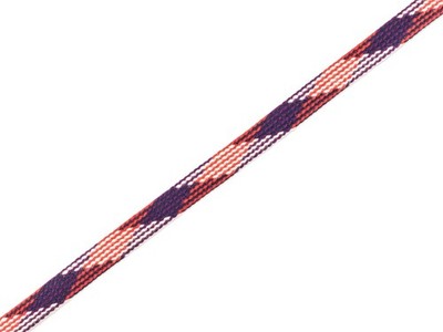 1m Flachkordel Twist Me Plaid Travel the World blue navy-meringa-viola-flamme 15