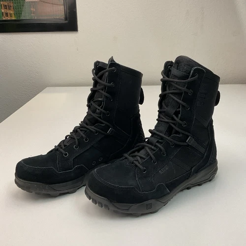 5.11 Tactical A/T 8in Non-Zip Boot, 12422 - Black 10 W