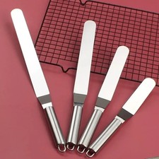 6 8 10 12 Inch Stainless Steel Icing Spatula Frosting Cake Decorating Tool DIY