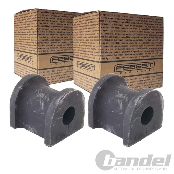 2X Febest Stabilager Buchse Gummilager Stabi Hinten Passend FüR Honda CR-V-image