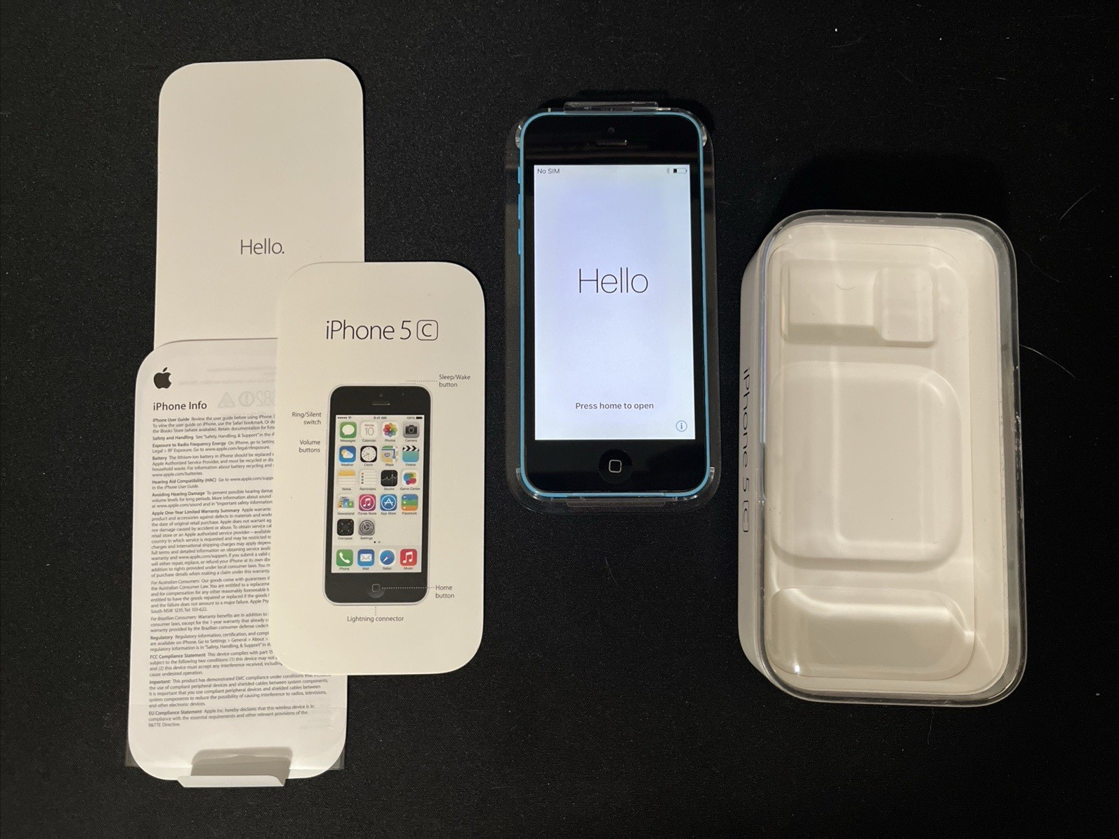 Apple iPhone 5c (GSM/North America/A1532) 32GB Blue - Incld Original Packaging