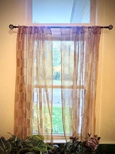 Vintage, Retro, Mid Century Orange Curtains 4 Panels! 60’s