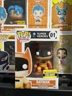Funko Pop! #01 Batman (Orange) Entertainment Earth Exc. + Protector *Not Mint