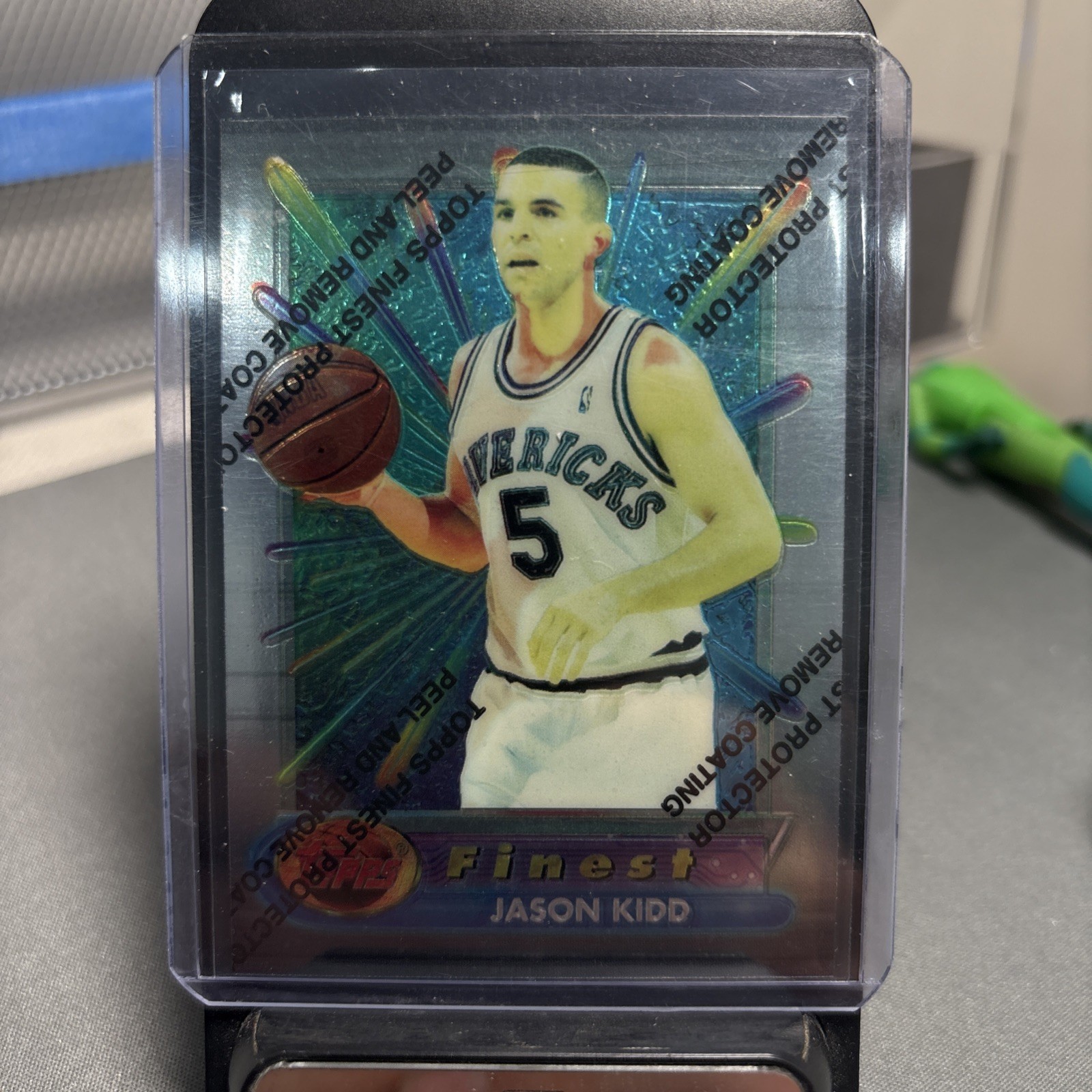 1994-95 Topps Finest Jason Kidd Rookie RC #286 w/coating - Dallas Mavericks