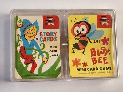Vintage 1967 ED-U-CARDS Mini Card Game BUSY BEE & STORY CARDS 