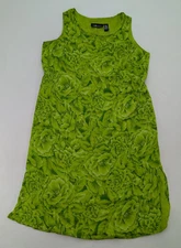 Sag Harbor Women's Dress Size 24W Green Floral Midi Maxi 90s