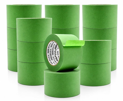 WOD PMT22G Multi-Surface Green Painter S Tape   3'' X 60 Yds. (16 Pack) Thick & W